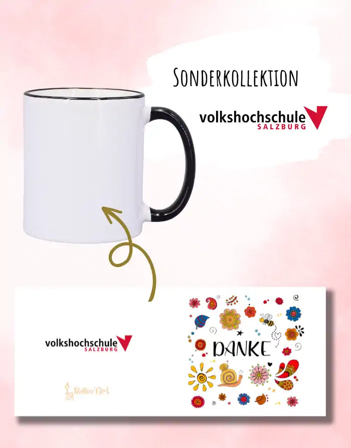 Tasse Keramik 300 ml - Motiv 'VHS' - Danke